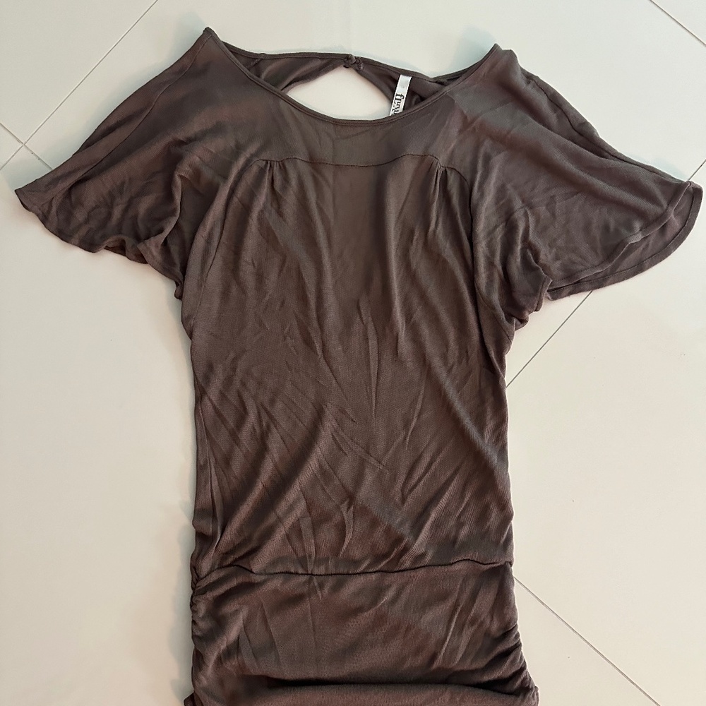Over-size knit shirt